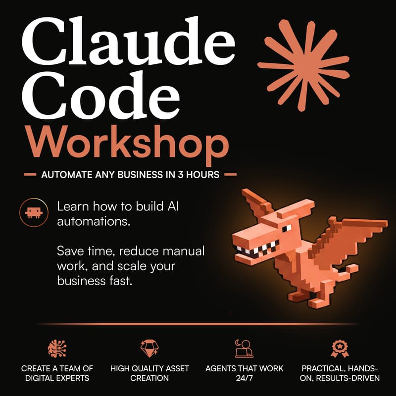 Cover Image for Claude Code Workshop | Automate Your Work in 3 Hours | Learn AI