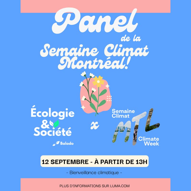 Cover Image for Panel de la semaine du Climat Montréal!