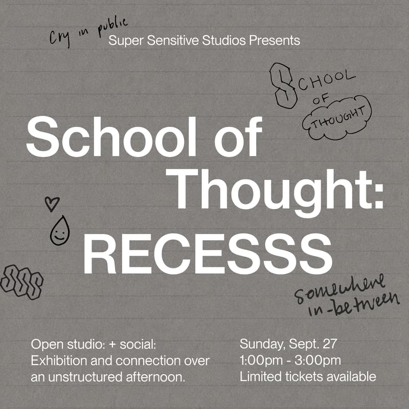 Cover Image for School of Thought: Recesss