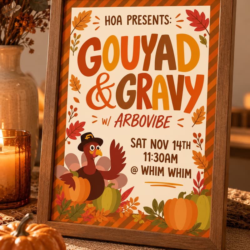 Cover Image for HOA Presents Friendsgiving: Gravy & GOUYAD