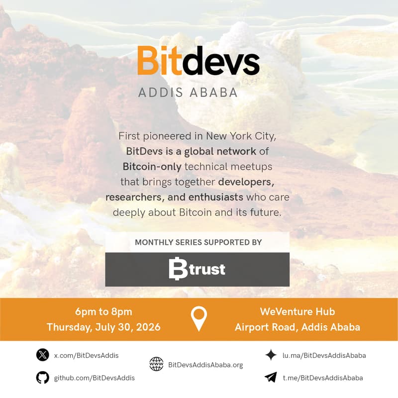 Cover Image for BitDevs Addis Ababa #4