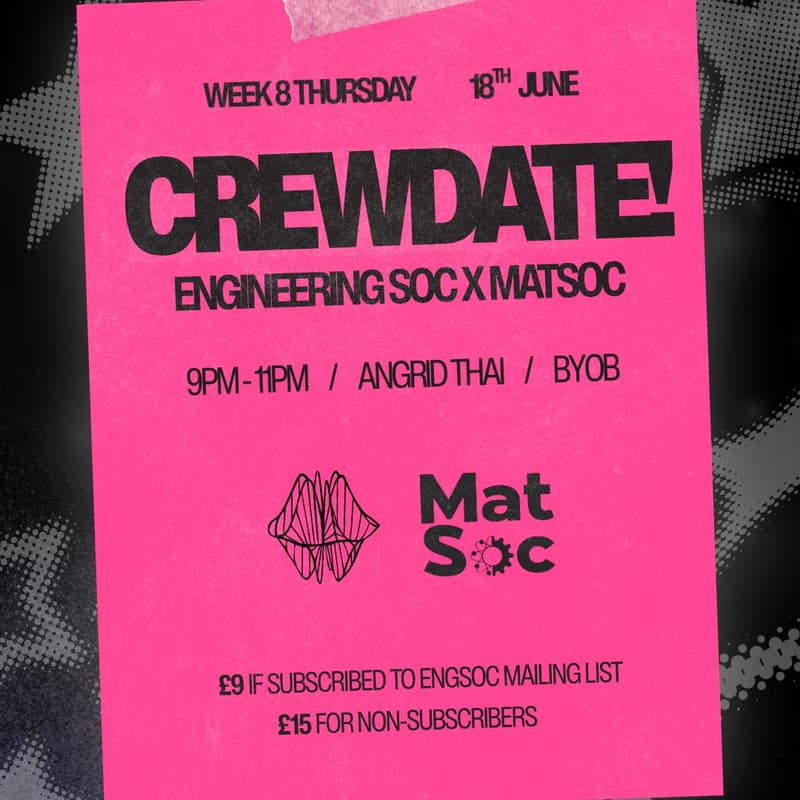 Cover Image for OxEngSoc+MatSoc Crewdate