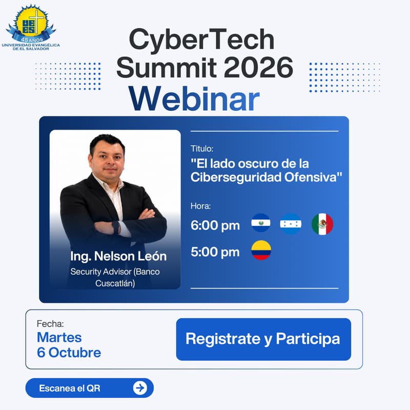 Cover Image for Webinar: "El lado oscuro de la Ciberseguridad Ofensiva"