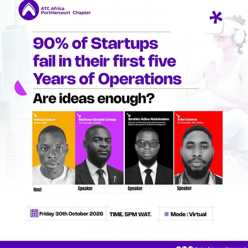 Cover Image for 90% of Startups fail in their first 5 years of operation; Are ideas enough?