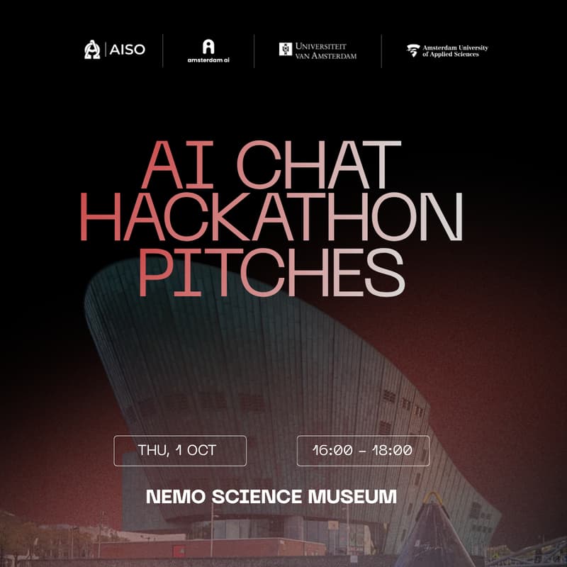 Cover Image for UvA/HvA AI Chat Hackathon — Pitches & Drinks