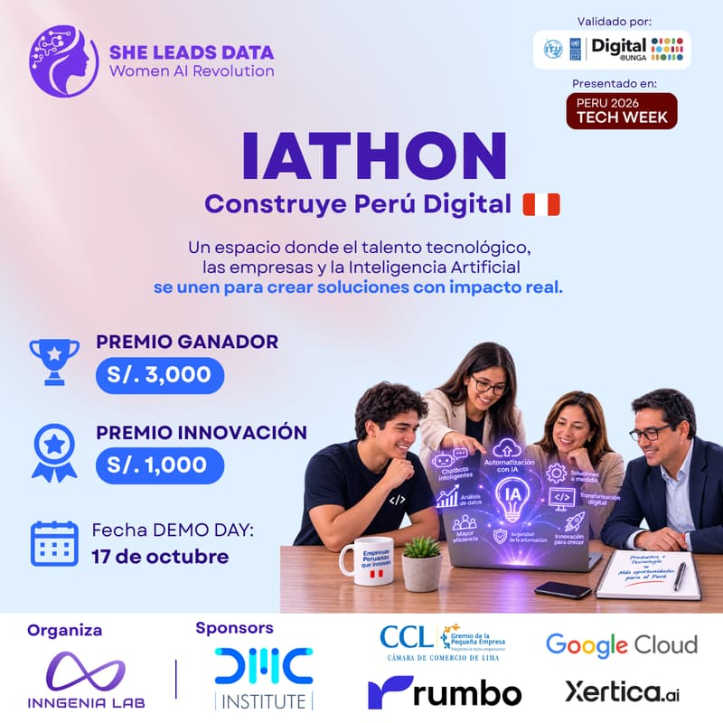 Cover Image for 🚀 IAthon Construye Perú Digital 2026... Talento Tech y Pymes en acción 💪