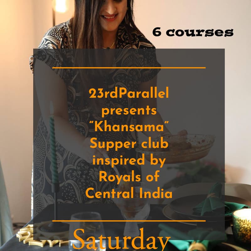 Cover Image for Khansama: Supper Club -6-Course Royal Indian Dinner (6/27)