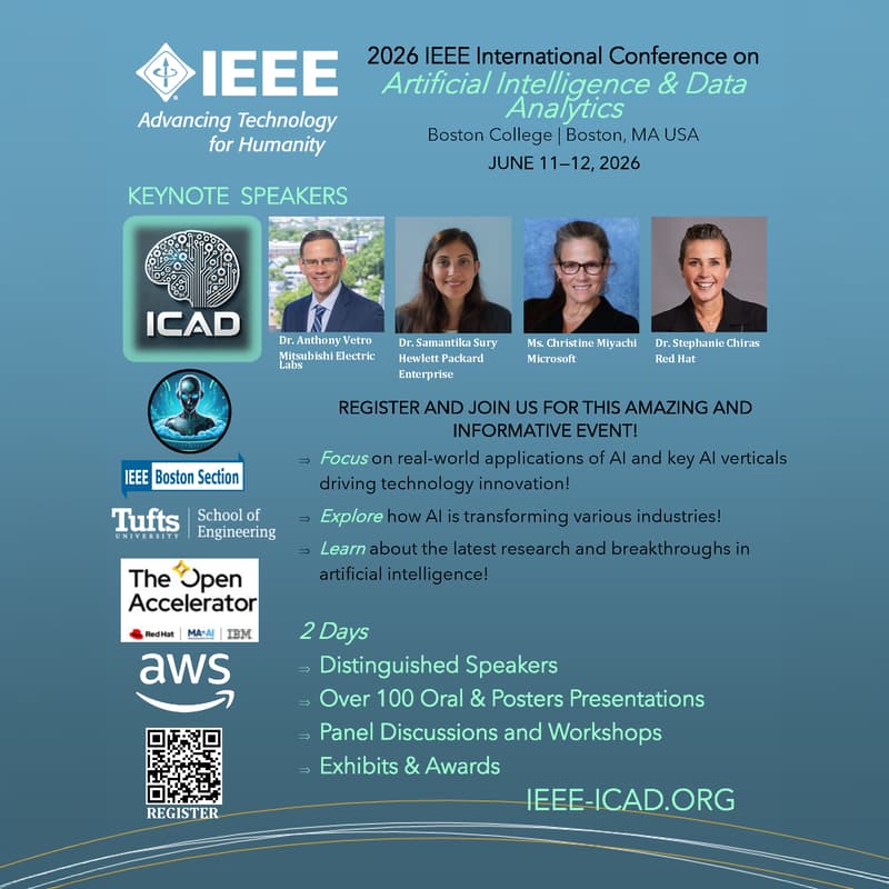 Cover Image for 2026 IEEE International Conference on Artificial Intelligence & Data Analytics (2026 IEEE ICAD)