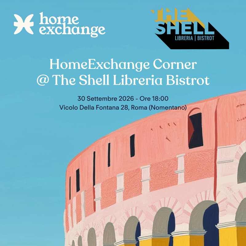 Cover Image for HomeExchange Corner @ The Shell Libreria Bistrot - Roma