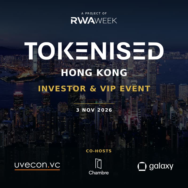 Cover Image for TOKENISED HONG KONG - INVESTOR & VIP EVENT (HONG KONG FINTECH WEEK)