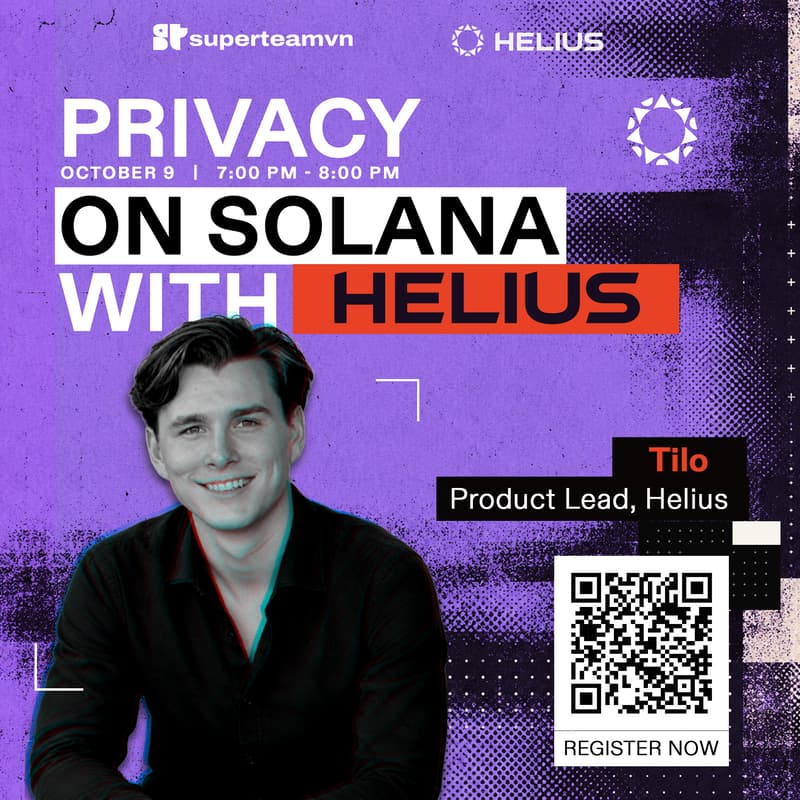Cover Image for STVN WORKSHOP #5: Privacy on Solana with Helius