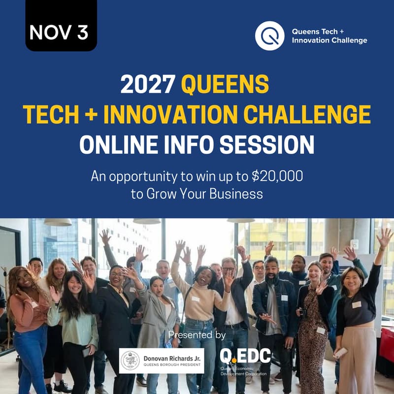 Cover Image for 2027 Queens Tech + Innovation Challenge Info Session