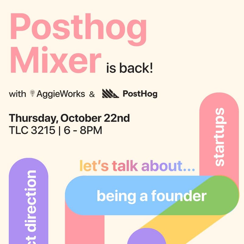 Cover Image for Product Builder Mixer with AggieWorks & PostHog