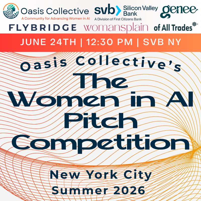 Cover Image for The Women in AI Pitch Competition: NY Summer '26