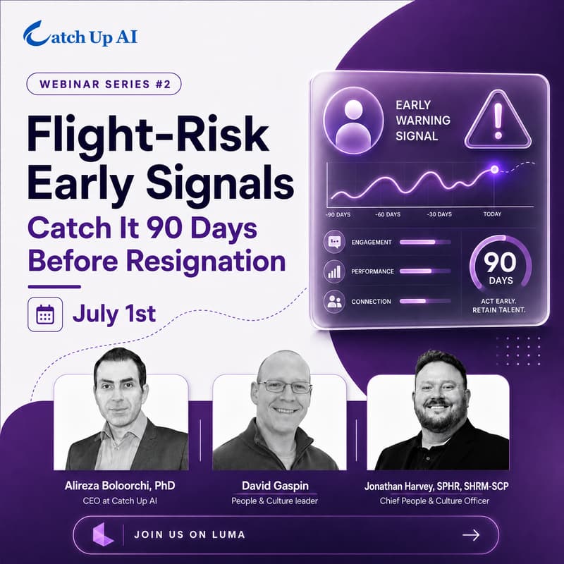 Cover Image for Flight-Risk Early Signals: Catch It 90 Days Before Resignation