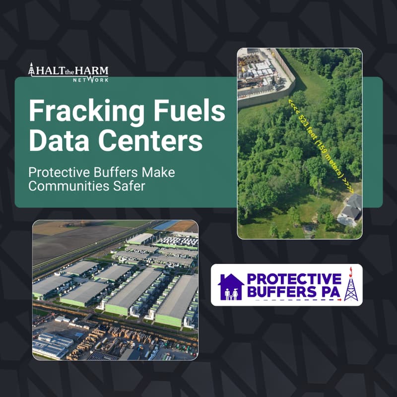 Cover Image for Fracking Fuels Data Centers – Protective Buffers Make Communities Safer