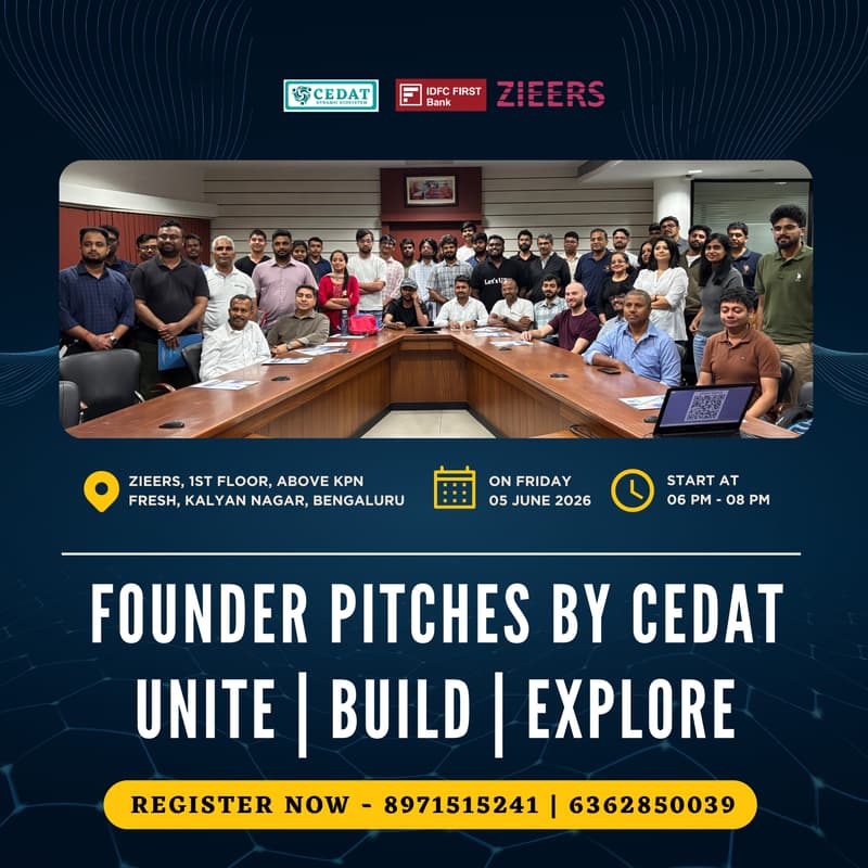Cover Image for Founder Pitches by CEDAT
