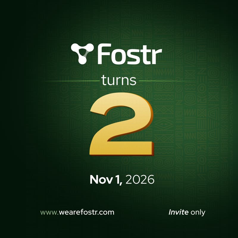 Cover Image for Fostr Turns 2: Lagos