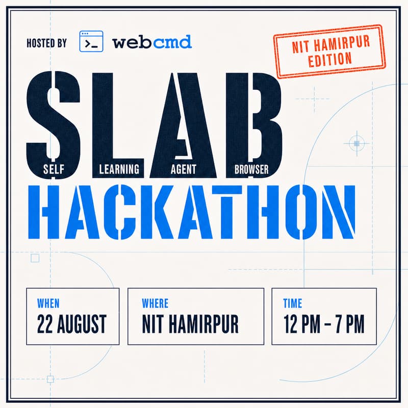 Cover Image for SLAB Hackathon - NIT Hamirpur Edition