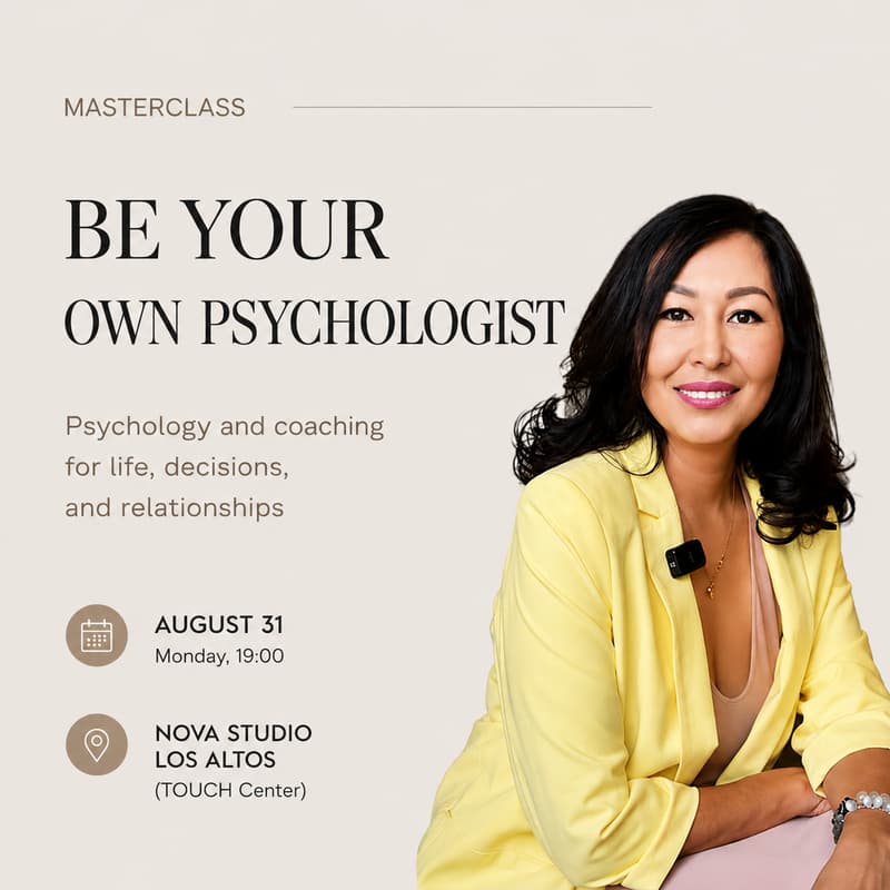 Cover Image for Workshop “Be Your Own Psychologist”: Understand Your Patterns. Make Better Decisions. Improve Your Relationships.