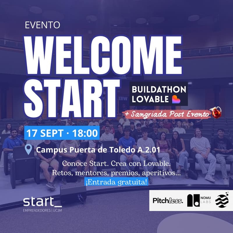 Cover Image for Evento Bienvenida Start 2026 (ft Pitchess & Nomulabs)