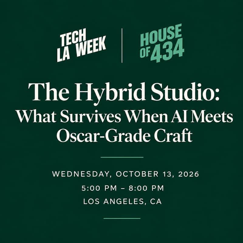 Cover Image for The Hybrid Studio: What Survives When AI Meets Oscar-Grade Craft #LATechWeek