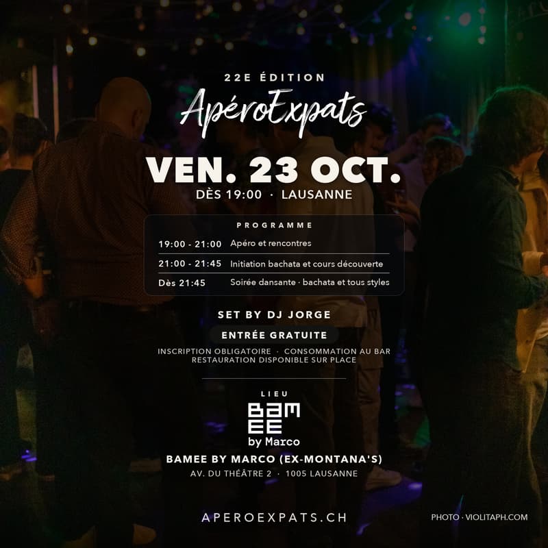 Cover Image for ApéroExpats 🥂 22nd Edition | Lausanne