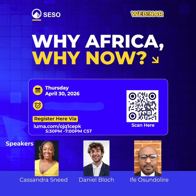 Cover Image for Seso Webinar: Why Africa, Why Now?