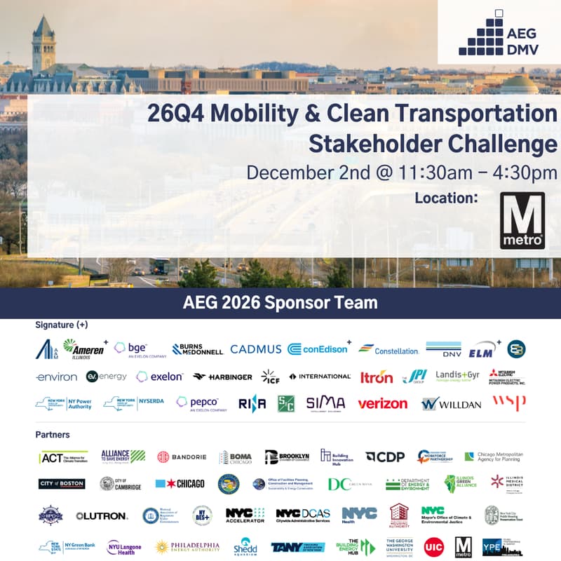 Cover Image for AEG DMV 26Q4 Mobility & Clean Transportation Stakeholder Challenge