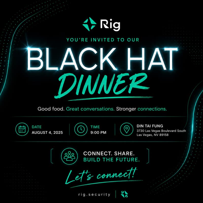 Cover Image for Rig Security - Black Hat Dinner