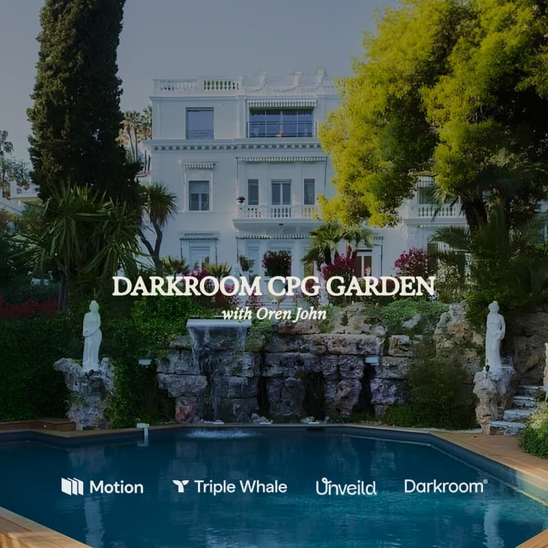 Cover Image for The Darkroom® CPG Garden with Oren John, Triple Whale and Motion at Cannes Lions 2026