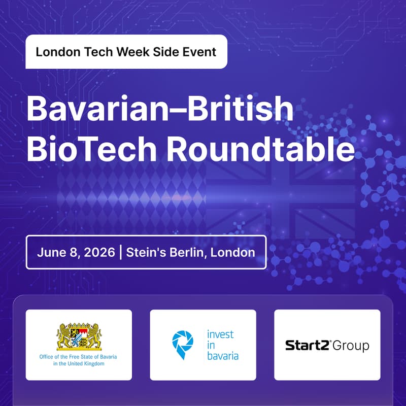 Cover Image for Bavarian–British BioTech Roundtable | London Tech Week Side Event