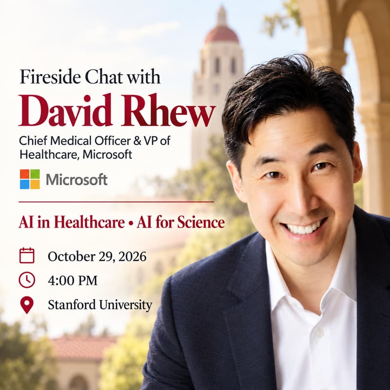 Cover Image for Fireside Chat with David Rhew, Chief Medical Officer and VP of Healthcare at Microsoft