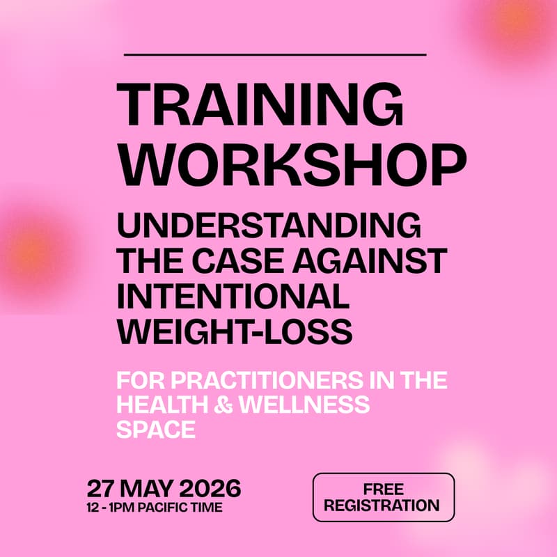 Cover Image for Training: Understanding The Case Against Intentional Weight-loss