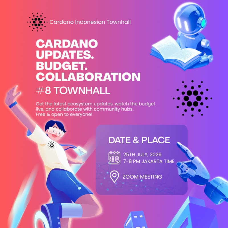 Cover Image for Cardano Indonesia Town Hall #8 – Edisi July 2026