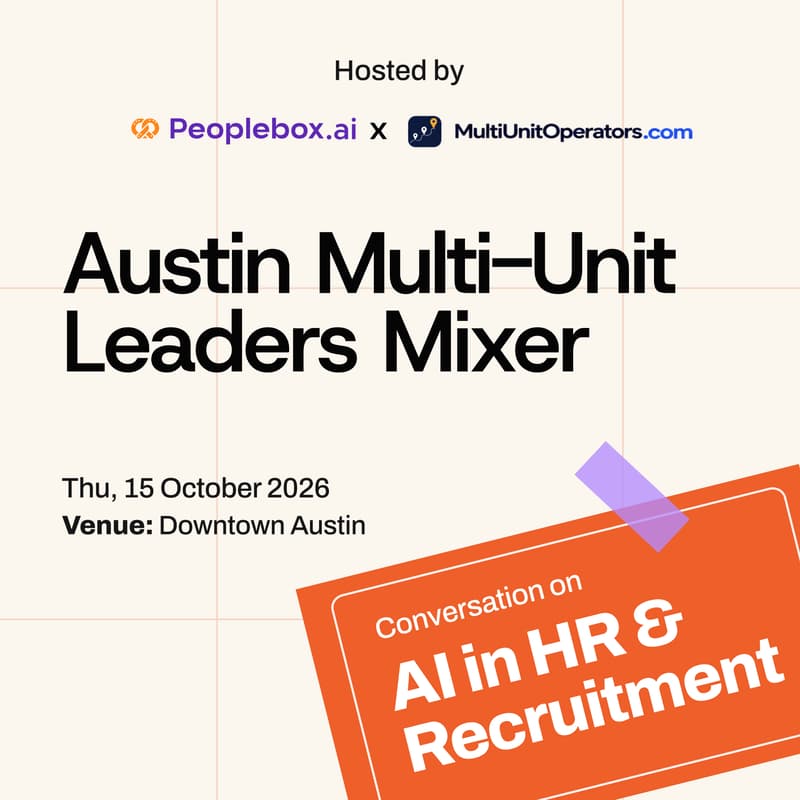 Cover Image for Austin Multi-Unit Leaders Mixer | AI in HR & Recruitment