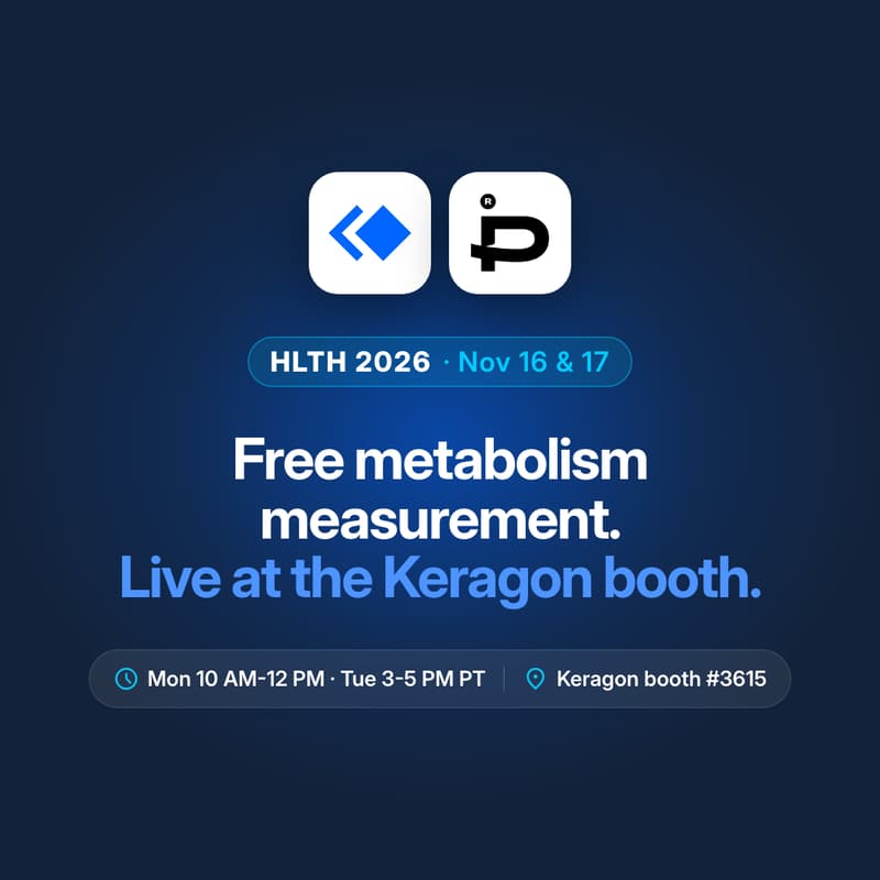 Cover Image for Free metabolism measurement with PNOE at the Keragon booth | HLTH 2026