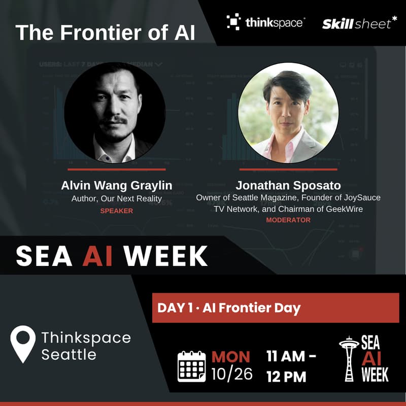 Cover Image for [SEA AI WEEK] Fireside Chat: The Frontier of AI with Alvin Wang Graylin and Jonathan Sposato