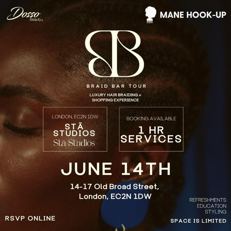 Cover Image for Beauty Braid Bar London: Mane Hook-Up x Dosso Beauty