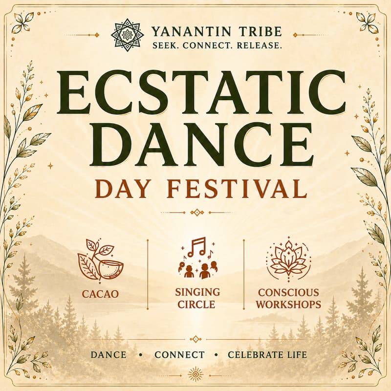 Cover Image for DAY FESTIVAL · ECSTATIC DANCE PARTY ZÜRICH · CACAO · SINGING CIRCLE · SOUND HEALING · TRIBAL · WORLD MUSIC · WORLD MUSIC