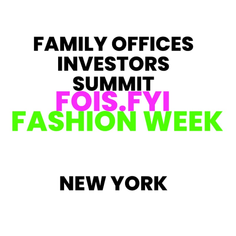Cover Image for 🇺🇸 Family Offices Investors Summit 🥂🕯Michelin‑Dinner📍NYC📍Sep 10-15 Fashion Week NYC🇺🇸