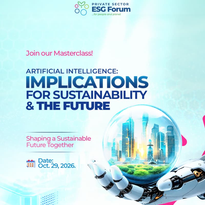 Cover Image for ESG FORUM - Artificial Intelligence: Implications for Sutainability and the future