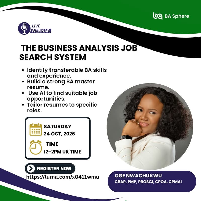 Cover Image for The Business Analysis Job Search System