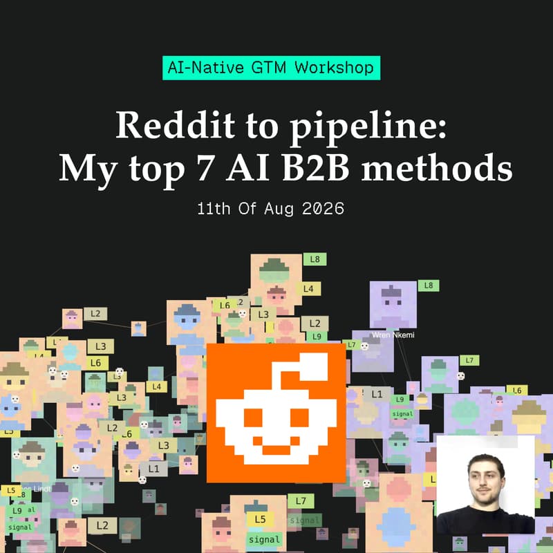 Cover Image for Reddit to pipeline: My top 7 AI B2B methods