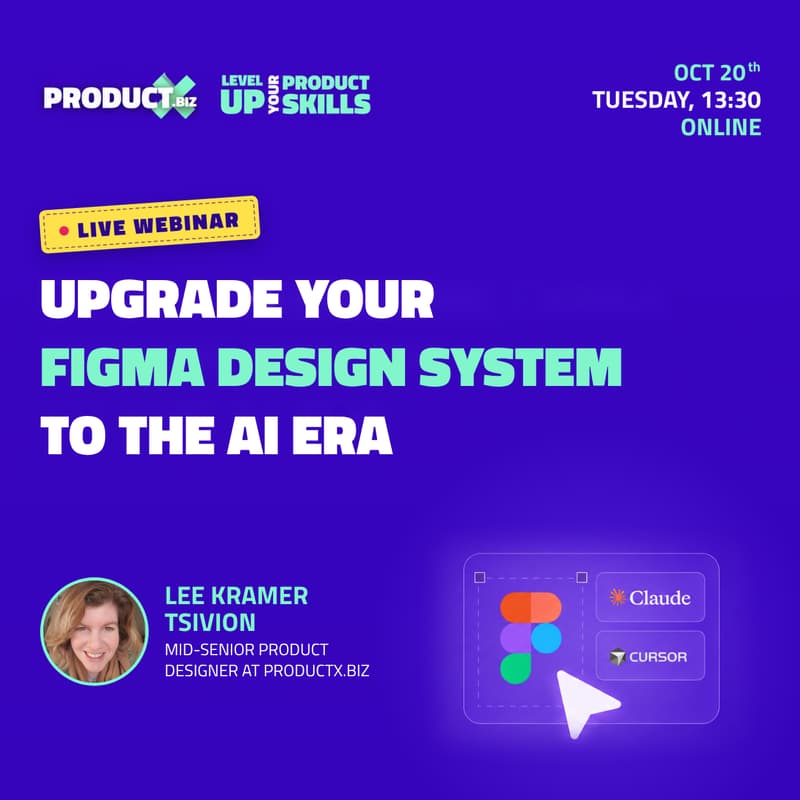 Cover Image for Webinar: Upgrade Your Figma Design System to The AI Era