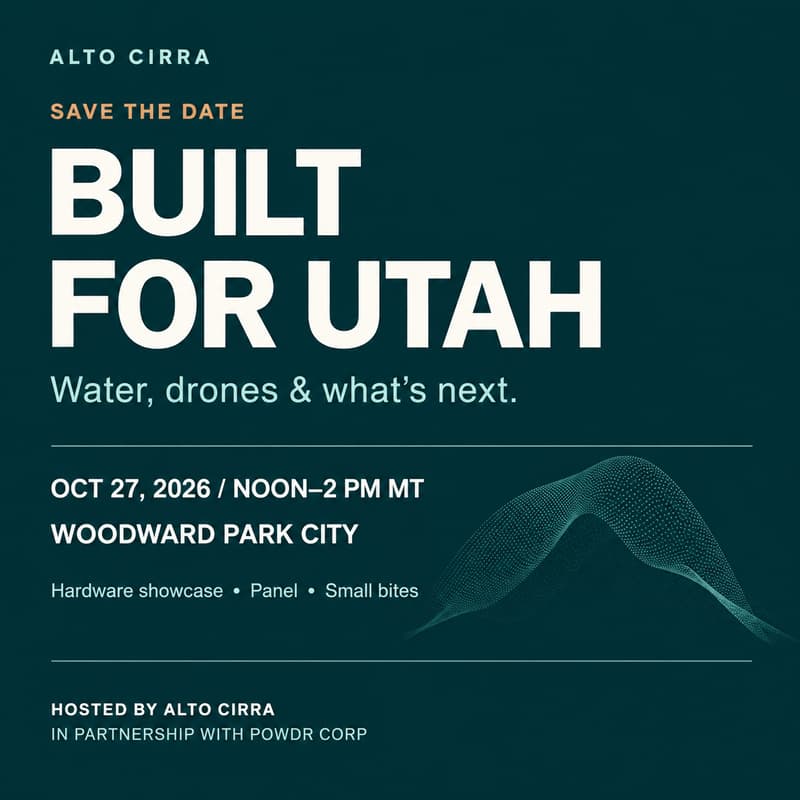 Cover Image for Built for Utah: Water, Drones & What's Next