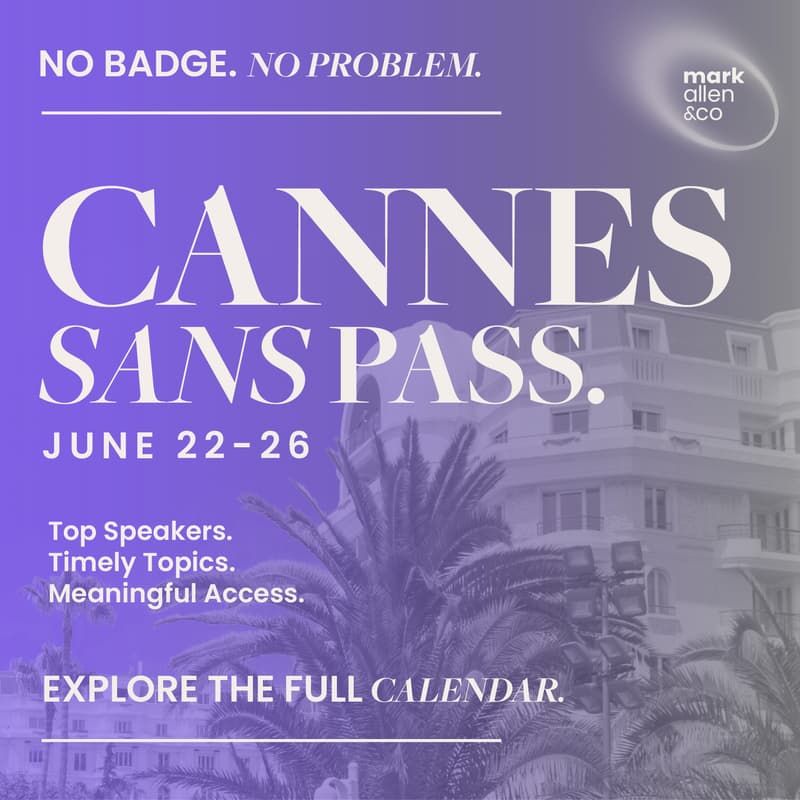 Cover Image for Cannes Sans Pass: Mark Allen & Co. Présente Les Conversations de Cannes