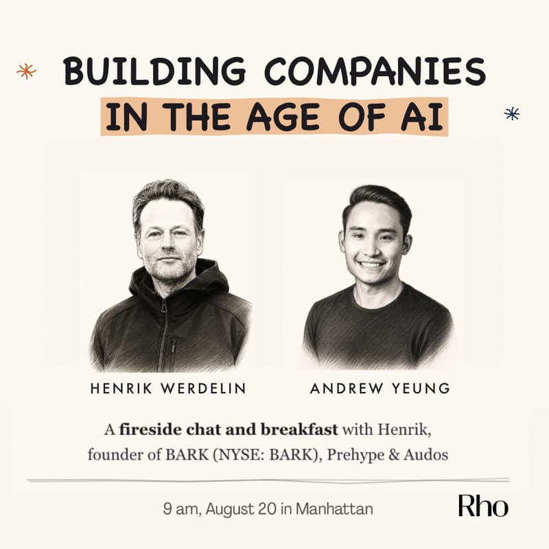 Cover Image for Breakfast + Q&A w/ Henrik Werdelin (Founder, BarkBox) & Andrew Yeung