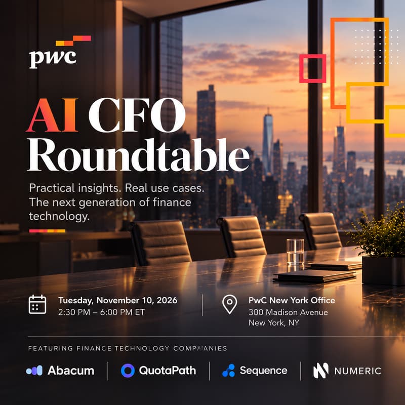 Cover Image for PwC Q4 AI Roundtable- Office of the CFO