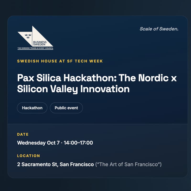 Cover Image for Pax Silica Hackathon: SF Tech Week